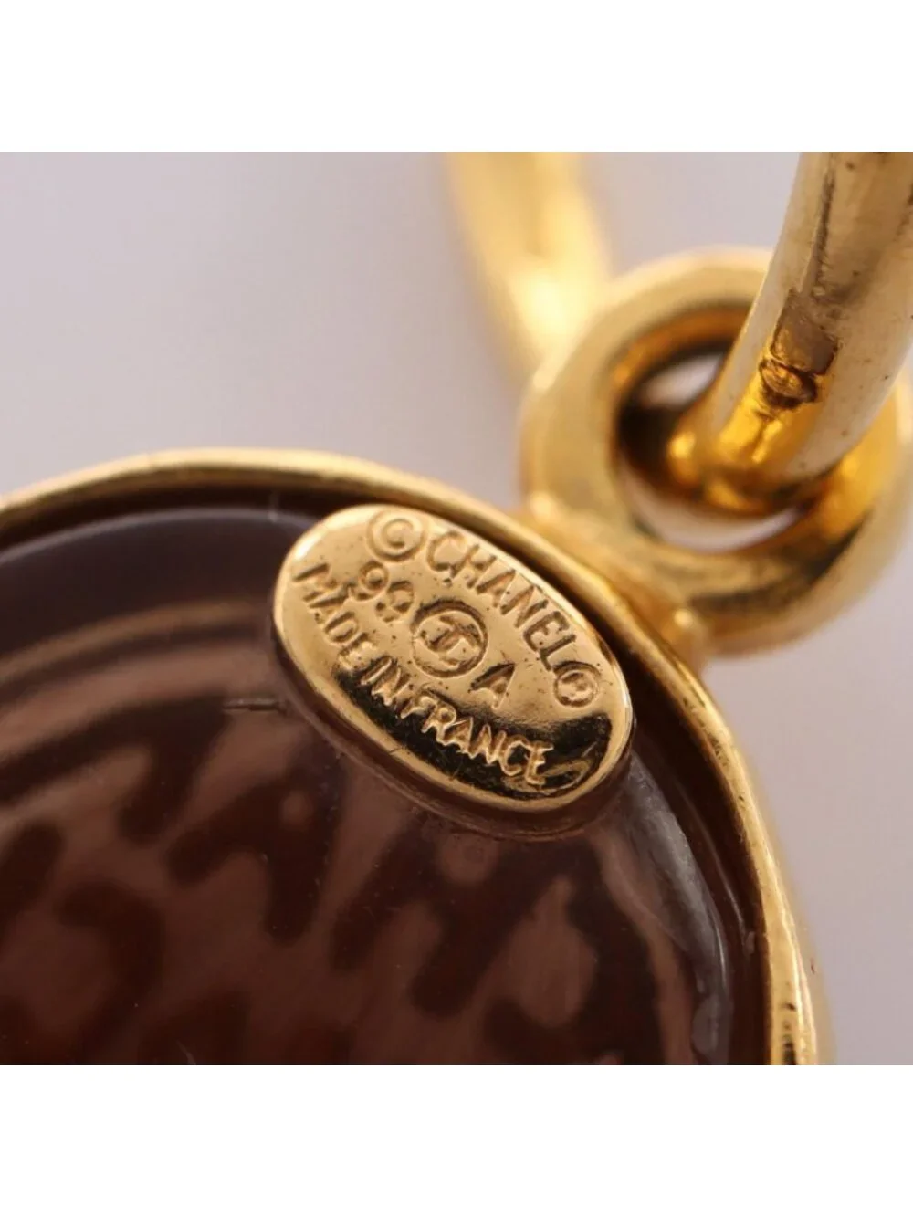 Chanel Earrings Gripoix Logo